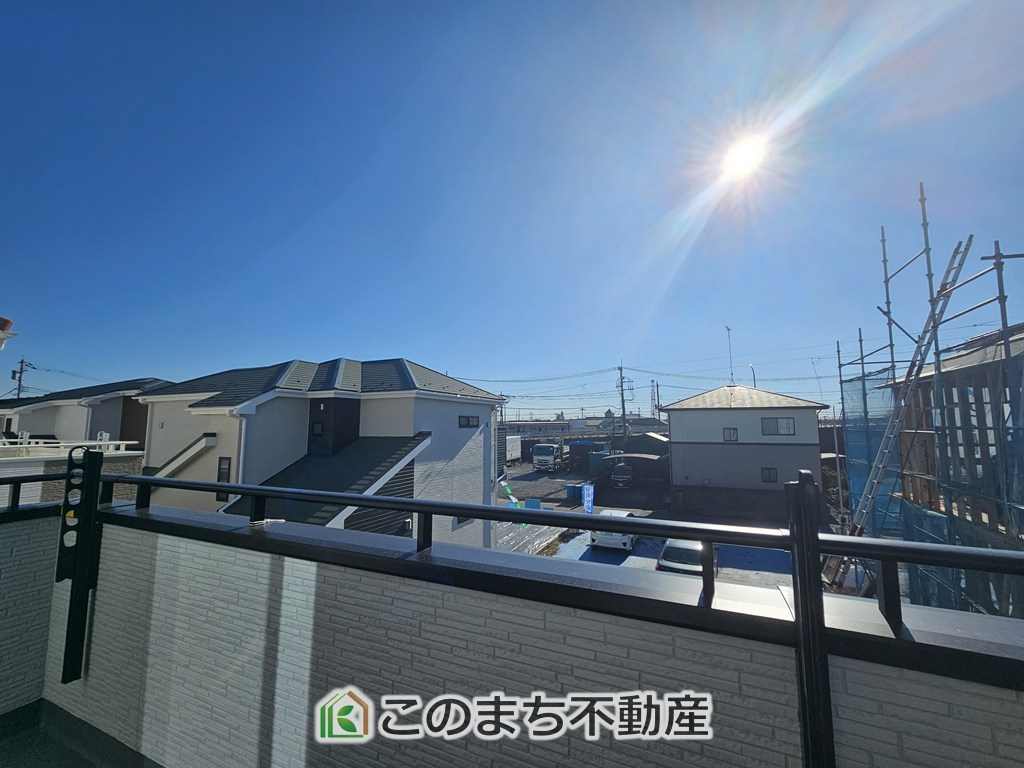 いろどりアイタウン栃木市平柳町3丁目22-P2の展望|バルコニーからの眺めです！
