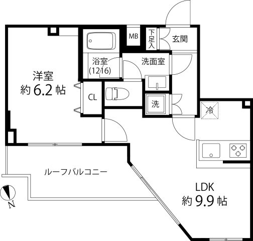 スパシエ大森エセンザの間取り