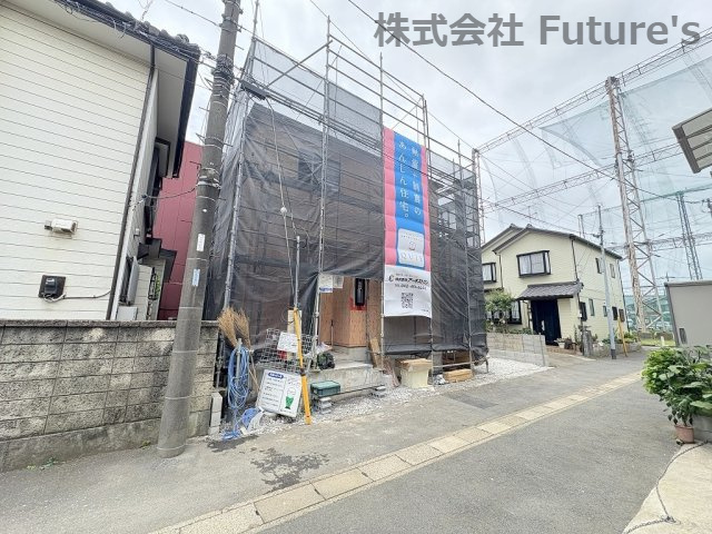 三郷市戸ケ崎2丁目　新築戸建　全1棟の外観|現地の写真になります。