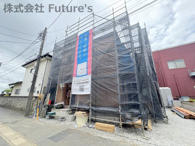 三郷市戸ケ崎2丁目　新築戸建　全1棟の外観|現地の写真になります。