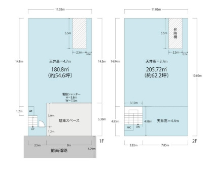 泉大津市板原町4丁目　倉庫の間取り