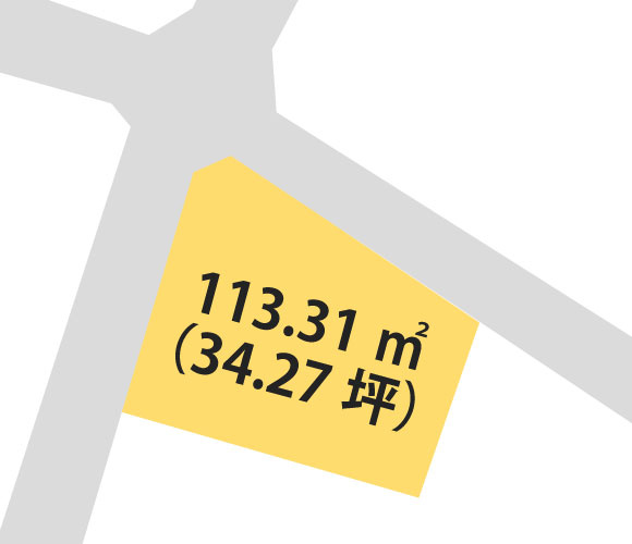 和歌山市善明寺・土地・56899の区画図