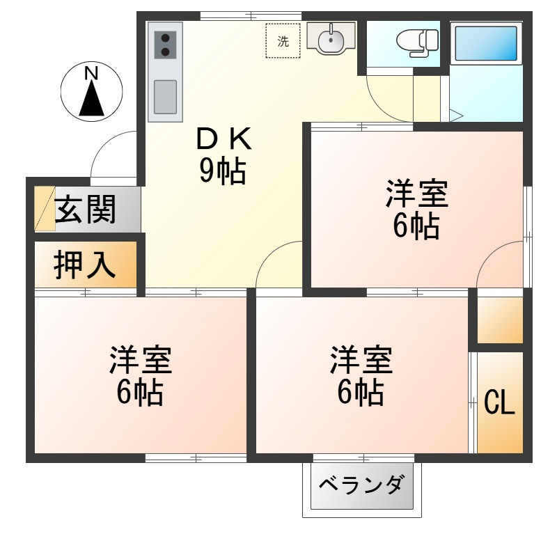 レジデンス横山の間取り