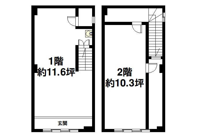 桜井市粟殿店舗の間取り