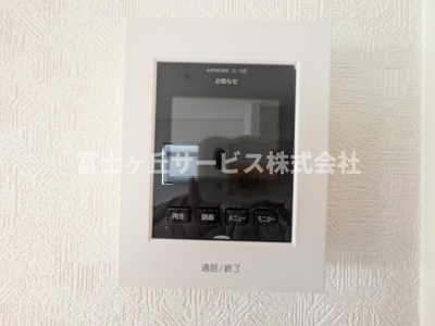 【セキュリティ】 | 浜松市中央区萩丘5丁目 2期 新築一戸建て 2号棟 | TV付インターホンです