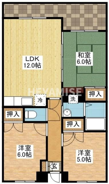 Ｍシェルニヨンの間取り