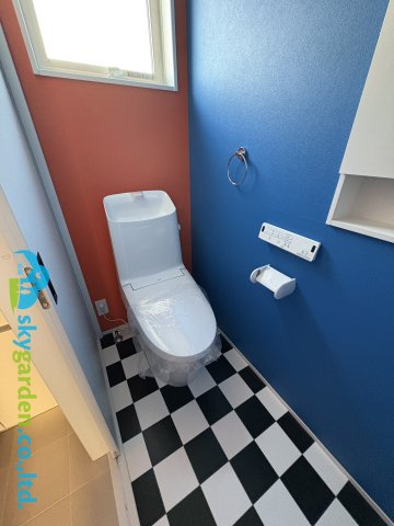 茅ヶ崎市円蔵　新築戸建　全1棟1号棟のトイレ|トイレもきれいです