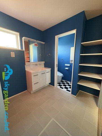 茅ヶ崎市円蔵　新築戸建　全1棟1号棟の脱衣所