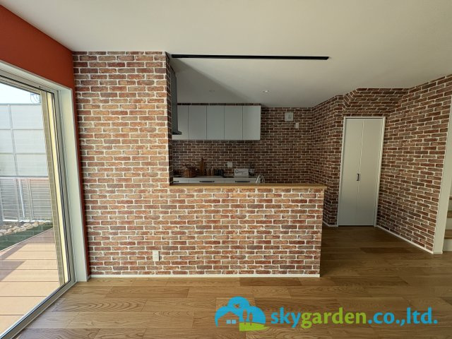 茅ヶ崎市円蔵　新築戸建　全1棟1号棟の内装|対面キッチン