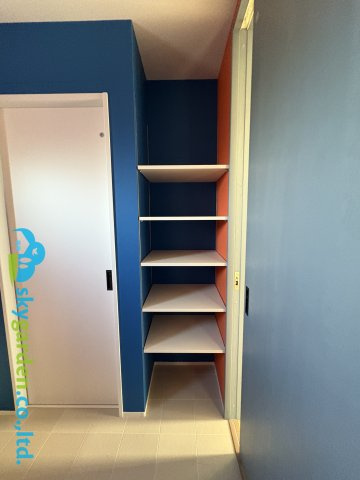 茅ヶ崎市円蔵　新築戸建　全1棟1号棟の収納|洗面室の棚