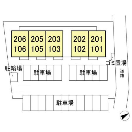 レジデンス北荒川沖の区画図