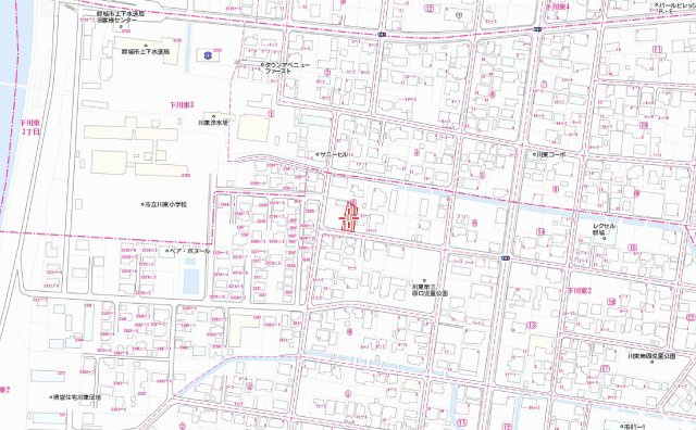 【土地図】 | 都城市下川東2丁目　683万円