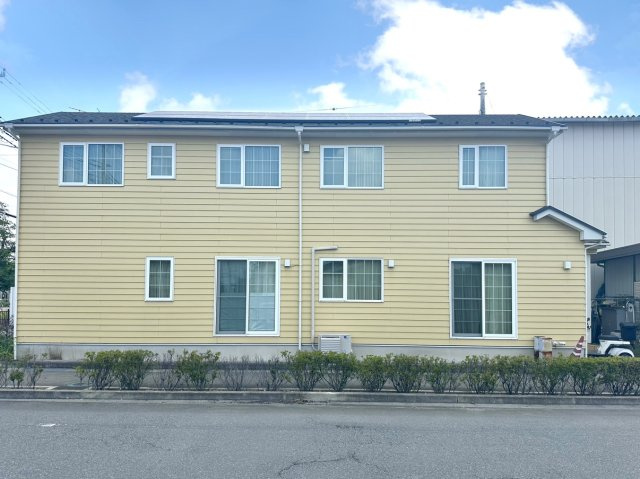 【中古戸建】佐波郡玉村町大字下新田の外観|■外観｜陽だまりのリビング、家事らくキッチンのお家、ついに完成！永く住むほどに愛着を深める、味わい豊かなデザインです。一度ご覧になってみませんか？