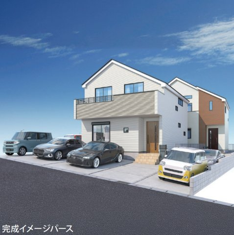 横浜市港南区下永谷３丁目 新築戸建て【仲介手数料無料】の外観パース