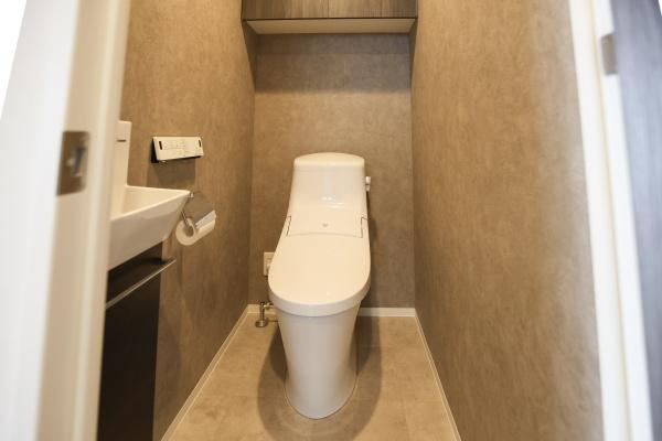 クレアネクスト古国府ザ・タワーのトイレ|シンプルな内装で落ち着いた雰囲気のトイレです。普段使いに適したトイレ空間です。