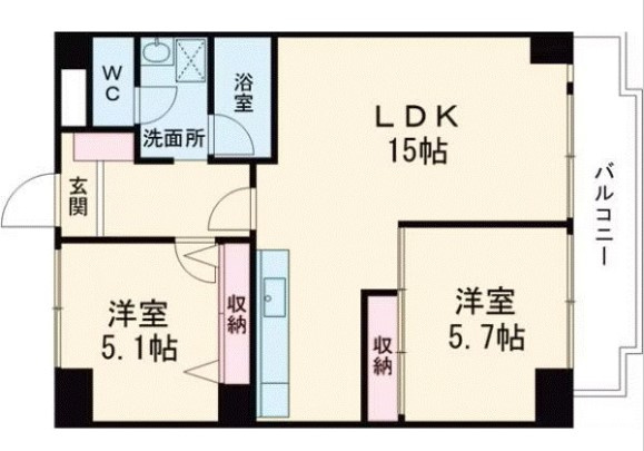 ダイアパレス久留米の間取り