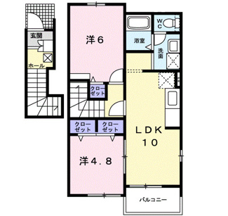【間取り】 | プラシード　Ｂ
