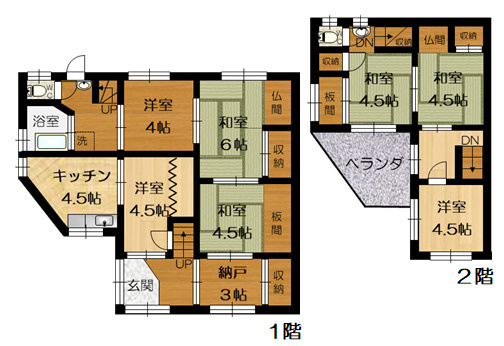 【間取り】 | 長尾町西山貸家