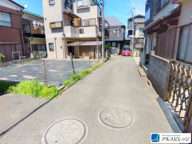 売地／ふじみ野市福岡武蔵野の前面道路含む現地写真