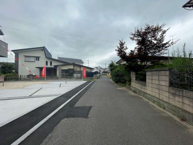 新築戸建・新築建売　郡山市静町6期　Erde　全2棟の前面道路含む現地写真