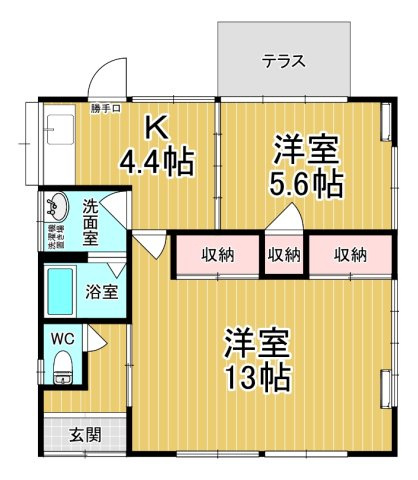 【間取り】 | 千渡貸家 | ファミリーさん向けのお部屋です♪