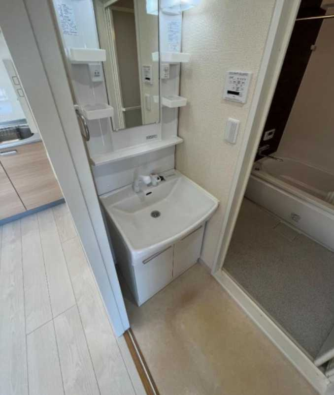 三軒茶屋グリーンマンション　駅近　高層階　管理人常駐の洗面所