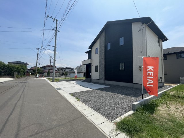 新築戸建・建売　伊達郡桑折町3期　Erde　全2棟の前面道路含む現地写真|前面道路幅員6.0ｍ
駐車が苦手な方でも安心です♪