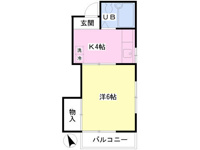 20.4平米　人気の角部屋！１Ｋ！