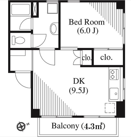 タケノヤハイツ飯塚の間取り
