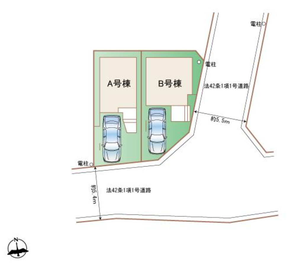 横浜市港北区小机町　新築戸建【仲介手数料無料】の区画図