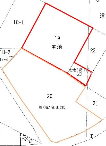 花巻市上根子字法領　土地建物の地図