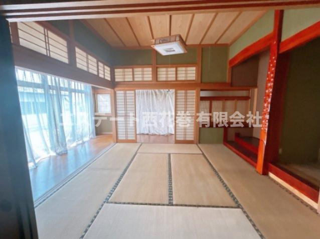 花巻市上根子字法領　土地建物の和室|広い縁側が魅力的です