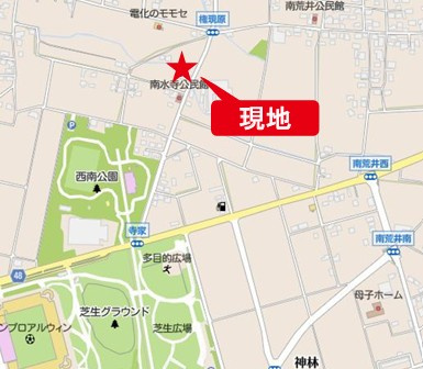 松本市神林　中古戸建の地図|案内図です。