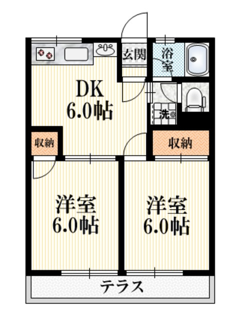シティハイム　サンクリアの間取り