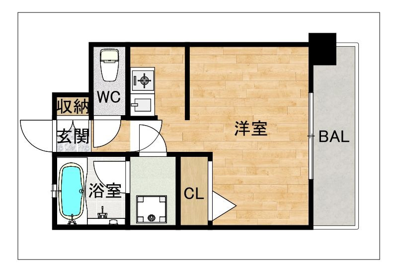 ピュアドーム高宮ロイヤルズの間取り