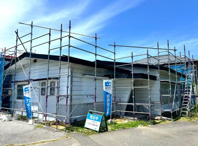 松本市原　中古戸建の外観|2025年7月内外装リフォーム工事完了予定です。