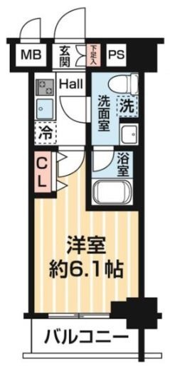 マキシヴ阪東橋ツインイーストの間取り