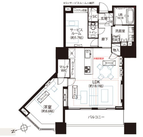 ★仲介手数料無料★白金タワー（白金高輪駅直結　タワーマンション）