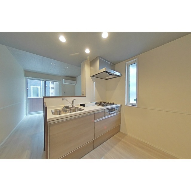 岐阜市長良井田のアパートのキッチン