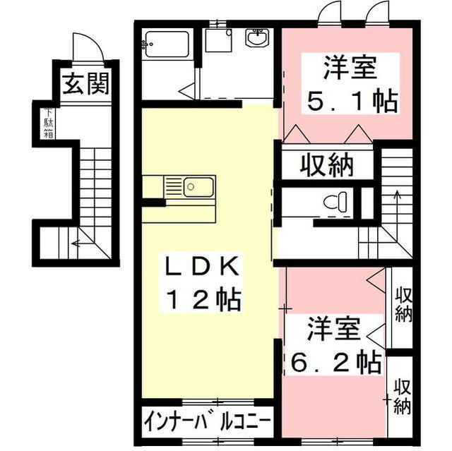 ユニヴァリィ・ハイの間取り