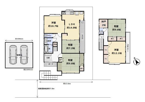 【間取り】 | 和泉市寺門町2丁目　中古戸建 | 図面と現況が異なる場合は現況を優先します