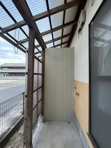 やすぎセンターハイツのバルコニー