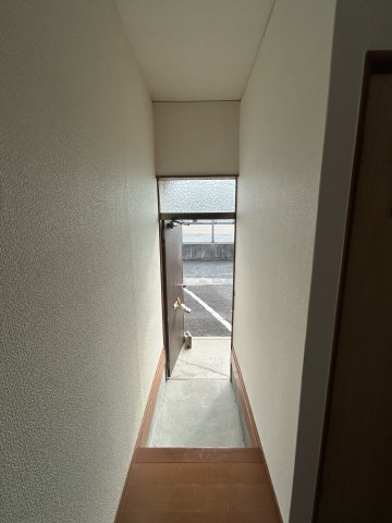 やすぎセンターハイツの玄関