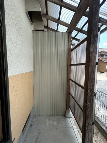 やすぎセンターハイツのバルコニー