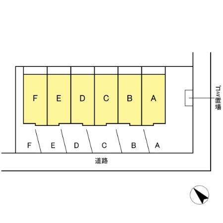 やすぎセンターハイツの区画図