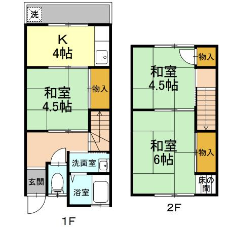 やすぎセンターハイツの間取り