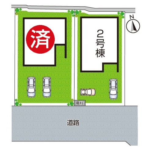 5日(土)6日(日)現地ご見学可能！　神戸市北区小倉台　ラスト1邸の区画図|全2区画