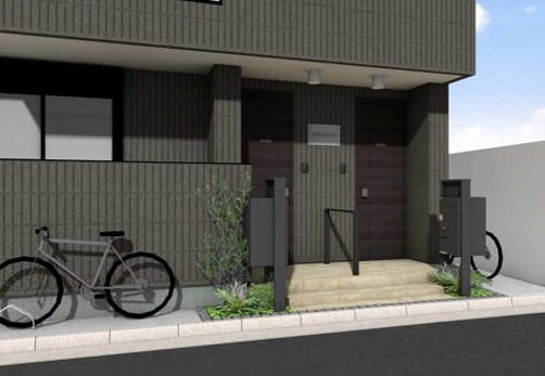 仮称　押上３丁目メゾンのエントランス|★新築／旭化成ＺＥＨ－Ｍ対応マンション★完成イメージ★