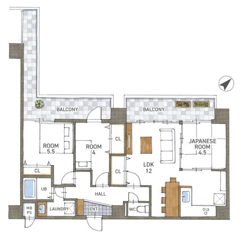 朝日プラザ浜大津　天然木フルリノベーション