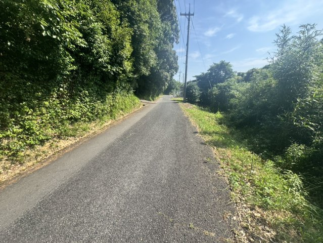 山川土地の前面道路含む現地写真